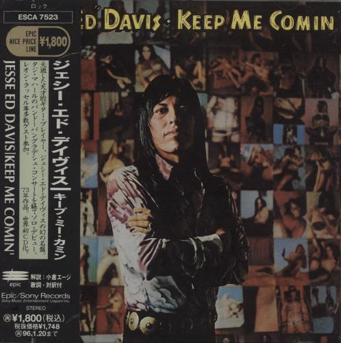 Jesse 'Ed' Davis Keep Me Comin' Japanese Promo CD album